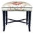 Faux Bamboo Ottoman Bench Stool New Floral Upholstery For Sale
