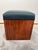1930s Art Deco Cubic Stool in Walnut Veneer, France, 1930s For Sale - Image 5 of 9