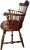 A handsome set of six classic American Windsor captain's chairs by the renowned J.S. Bent & Brothers of Gardner,...