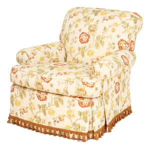 Lee Jofa Floral Fabric Upholstered Armchair