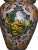 2000s Deruta Handmade Urn, Large Size, Hand Thrown and Painted - Tuscan Villa With Flowers and Fine Trim For Sale In Washington DC - Image 6 of 6