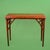 Faux Bamboo Italian Red and Gold Console For Sale - Image 4 of 5