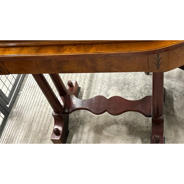 1940s Biedermeier Style Dressing Table With Stool - Set of 2 For Sale - Image 9 of 11