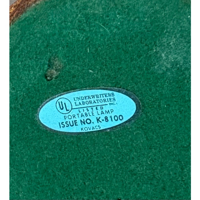 1950s George Kovacs Midcentury Teak Post Lamp For Sale - Image 5 of 6