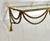 Hollywood Regency 1980s Gilded Tassel and Swagged Rope Wall Shelf For Sale - Image 3 of 6