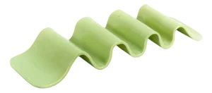 Large Green Wavy Plate by Laura Rubio Bañón