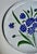 Late 20th Century Italian Glazed White Pottery Platter With Blue Cornflowers For Sale - Image 10 of 18