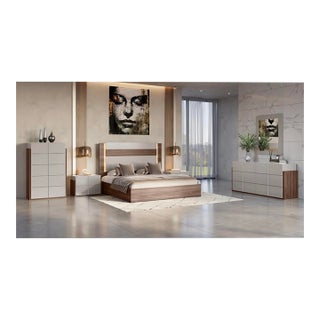 Aryan Beige 6-Piece King Bedroom Set For Sale