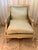 French Mid 20th Century Rare Pair Louis XVI French Style Carved Bergere Chairs With Cane Sides For Sale - Image 3 of 16