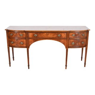 Smith & Watson Flame Mahogany Federal Style Sideboard Credenza For Sale