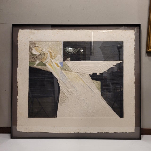 Etching and aquatint on paper “gf no. 12”, lucio muñoz, 1984 – spain technique: etching and aquatint on handmade paper...