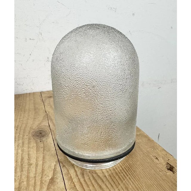 Industrial Green Enamel and Cast Iron Pendant Light, 1960s For Sale - Image 13 of 16