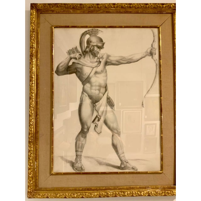 1960s Vintage Trojan Warriors Drawings Set of 2 For Sale - Image 5 of 11