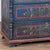 Late 19th Century Original Hand Painted Blue Blanket Chest of Three Drawers From Hungary For Sale - Image 12 of 18