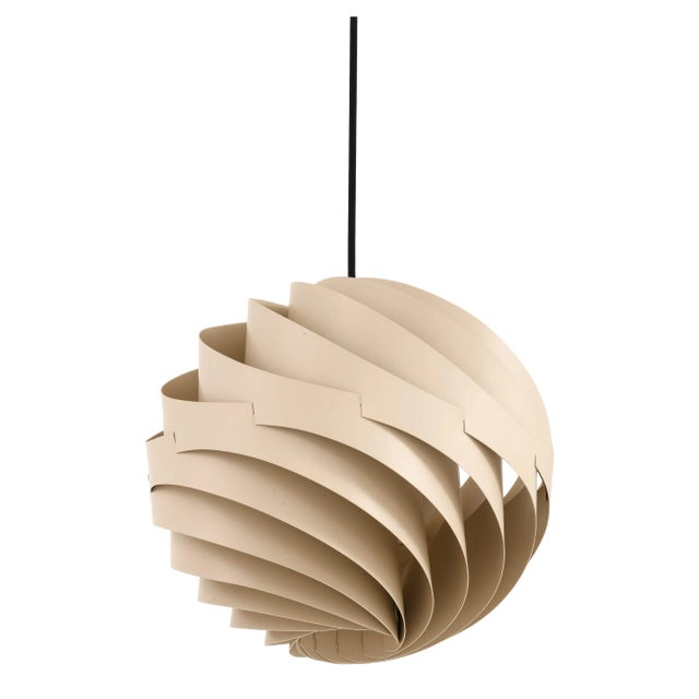 Ceiling Lamp in Gray Lacquered Metal attributed to Louis Weisdorf, 1950s For Sale