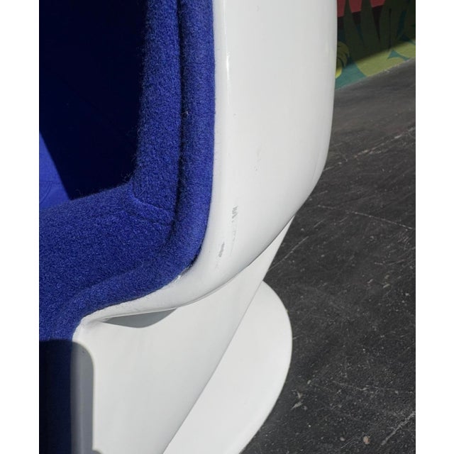 Mid Century Modern Alpha Egg Chair & Otto For Sale - Image 13 of 13