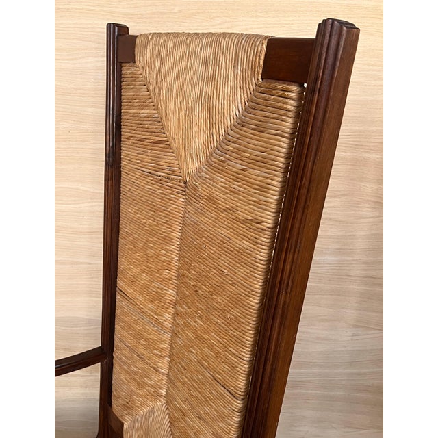 20th Pair of Spanish Walnut Armchairs with High Back and Seat Caned For Sale - Image 10 of 18