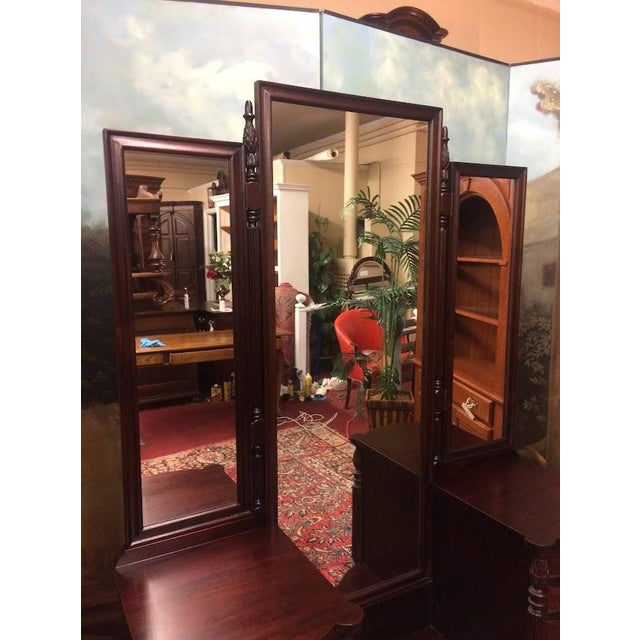 Traditional Antique Vanity, Dressing Table For Sale - Image 3 of 14