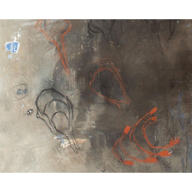 1990 “Structure Series #15” Mixed Media Painting by Susan Laufer For Sale In Indianapolis - Image 6 of 9