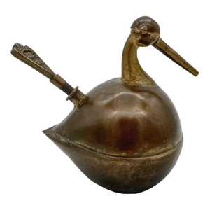 Early 20th Century Brass & Iron Jeweler's Torch, Karnataka, South India