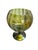 Empoli Avocado Green Empoli Optic Italian Glass Stemmed Bowl Vase For Sale - Image 4 of 7