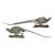 Antique Victorian Silver Plate Pheasant Sculptures, a Pair For Sale