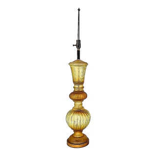 1960s Venetian Glass Table Lamp by Seguso for Marlbro Lamp Company For Sale