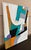 David MacInnes Abstract Geometric Painting on Canvas 2014 -signed by artist and dated 2014 on reverse. Untitled white...