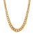 Vintage 18k Yellow Gold Chunky Graduated Curb Link Chain Necklace For Sale