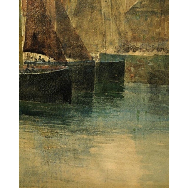 Richard Harry Carter, West Country Trawling Luggers, 1904, Watercolour, Framed For Sale - Image 9 of 18