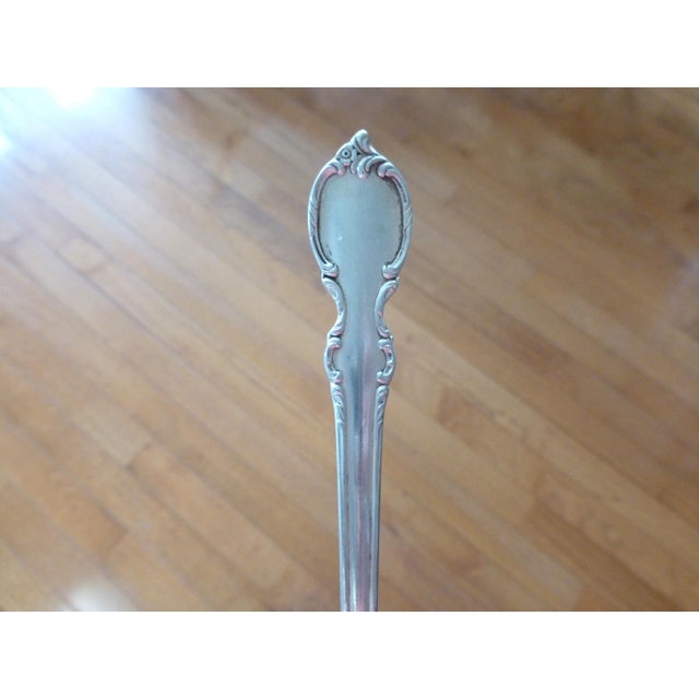 Mid-Century Modern 1950s Rogers 1847 Reflection International Silverplate Citrus Grapefruit Spoons - 7 Piece For Sale - Image 3 of 4