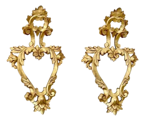 Louis XV Cornucopia Mirror in Wood and Gilding, Spain, 1950s