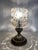 Amber Pressed Glass Table Lamp with Wooden Base, 1970s For Sale - Image 10 of 13