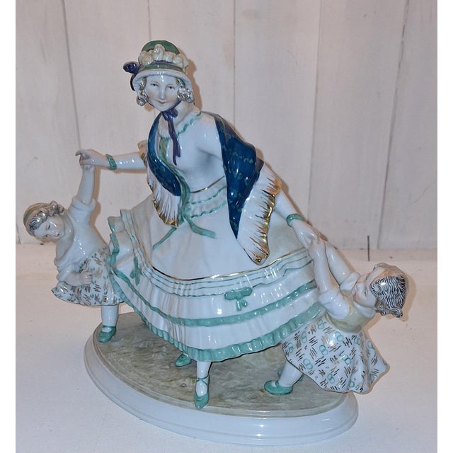 Art Deco German Porcelain Figurine by A. Büschelberger for Ens Volkstedt, 1920s For Sale - Image 3 of 10