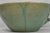 Vintage Primitive Green Glazed Ceramic Pottery Large Mixing Bowl W Handle For Sale - Image 15 of 18