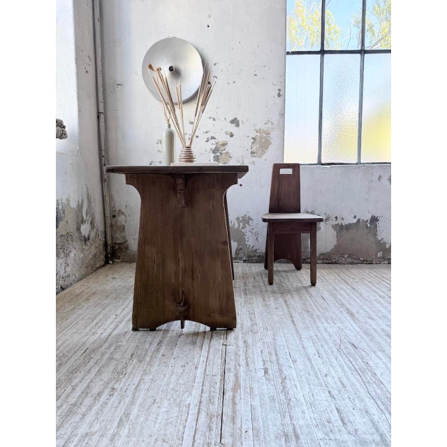 Brutalist Office Chair and Desk, 1950s, Set of 2 For Sale - Image 9 of 18