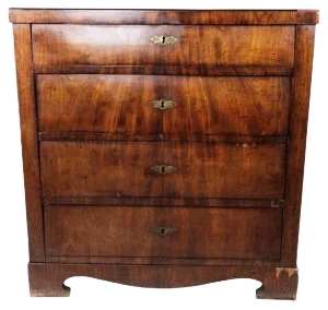 Empire Chest of Drawers with Four Mahogany Drawers, 1840s