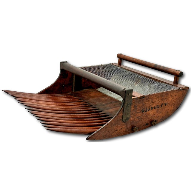 This Really is Great Looking - Outstanding Example of a Authentic Antique American Cranberry Scoop - Rake. LARGE SIZE!....