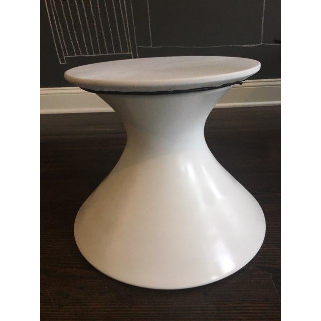 1970s Chromcraft White Tulip Fiberglass Coffee Table and End Table Set - 2 Pieces For Sale - Image 9 of 12