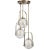 Soft Contemporary Lines Anchor These Oversized Floating Spheres Of Clear Watered Glass All Enhanced With Rich Antique...