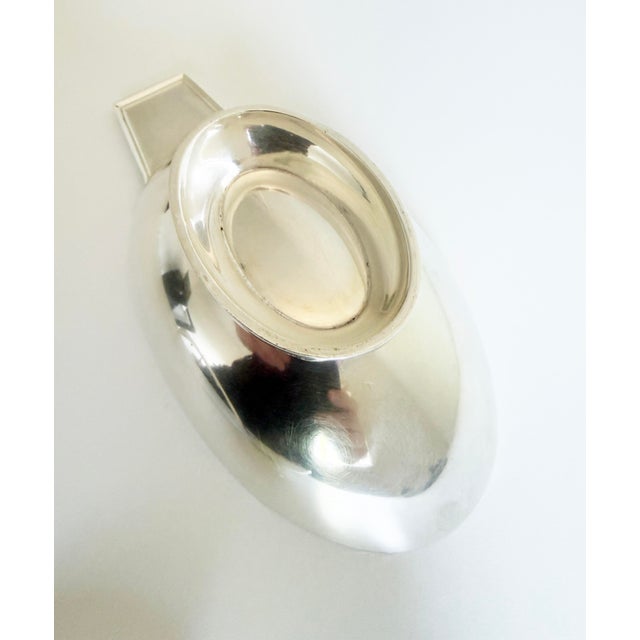 Early 20th Century Christofle Silver Plate Swan Sauce Boat For Sale - Image 13 of 14