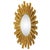A charming mid-century carved wood sunburst mirror finished in a rich gilt tone. The scale and sculptural ray design add...