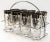 Vintage Kimiko Signed Silver High Ball Glasses Set of 8 With Carrying Caddy 60's For Sale - Image 13 of 13