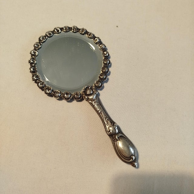 Silver Hand Mirror, 1930s For Sale - Image 18 of 18