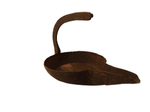 Antique Roman Bronze Oil Lamp