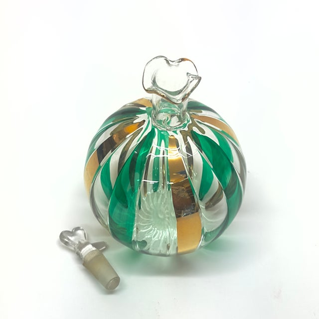 Mid 20th Century Delicate Gold-Embellished Perfume Bottle Curation - Group of 3 For Sale - Image 5 of 8