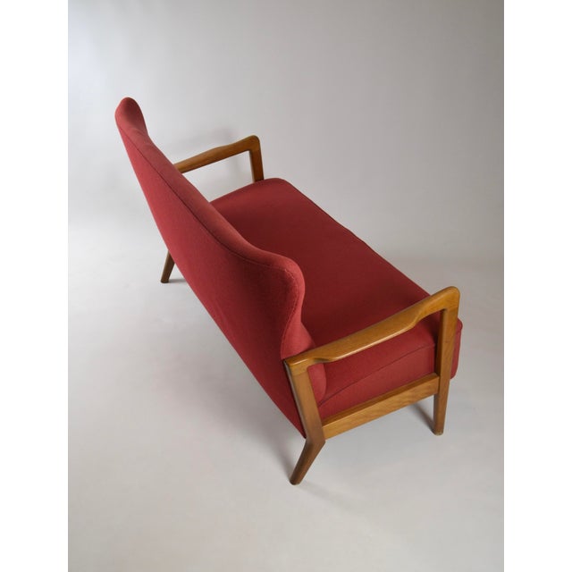 Fritz Hansen Danish Sofa and Lounge Chair by Søren Hansen for Fritz Hansen, 1940s, Set of 2 For Sale - Image 4 of 18