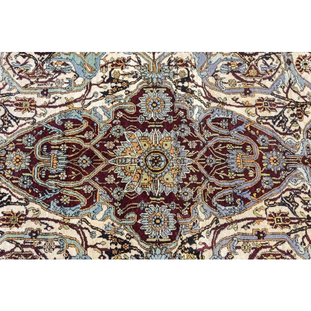 Antique Mohtasham Kashan Rug 4'9'' x 8'1'' For Sale In New York - Image 6 of 12