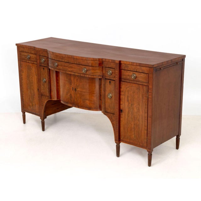 American Federal Figured Mahogany Sideboard For Sale - Image 4 of 9