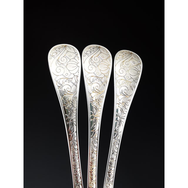 Christofle Silver-Plated Garden of Eden Cutlery Service for 12 from Christofle et Cardeilhac, Set of 100 For Sale - Image 9 of 18
